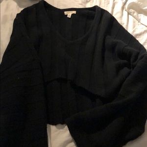 Urban Outfitters Black Cropped Sweater